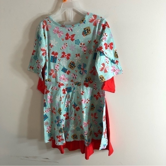 Jojo Siwa Christmas Dress Bundle NWT 6 6X Red Blue Candy Cane Kids Girls - Picture 4 of 4